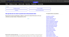 Desktop Screenshot of calcoloprestiti.org